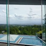 会場のホテルにあったプールの写真